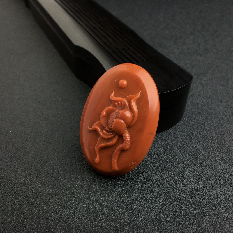 南红喜事连连吊坠-红掌柜