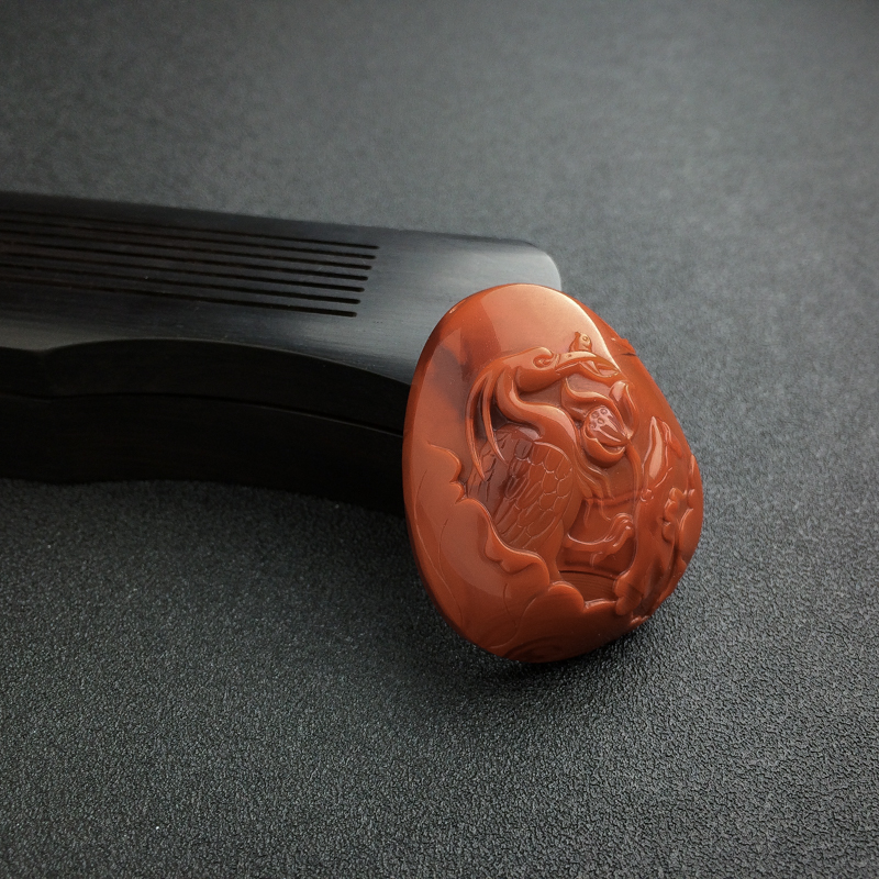 南红一路连科吊坠-红掌柜