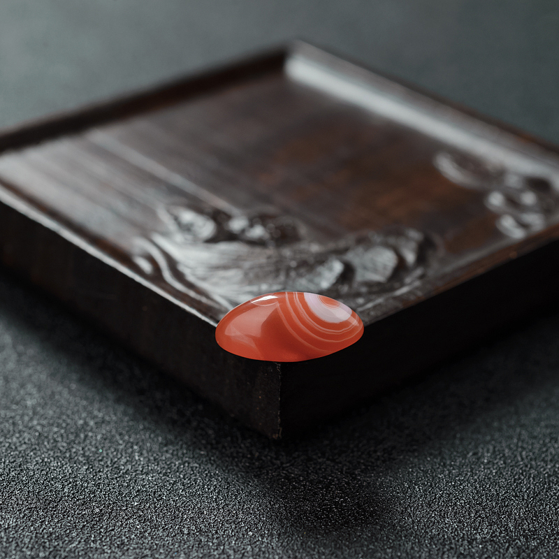 南红玛瑙戒面-红掌柜