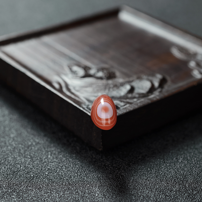 天然南红戒面-红掌柜