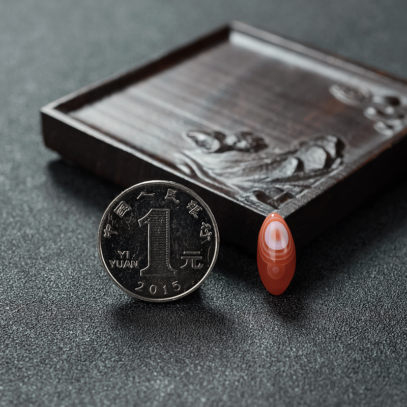 保山南红戒面-红掌柜