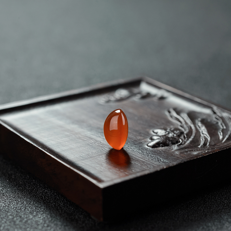 保山南红戒面-红掌柜