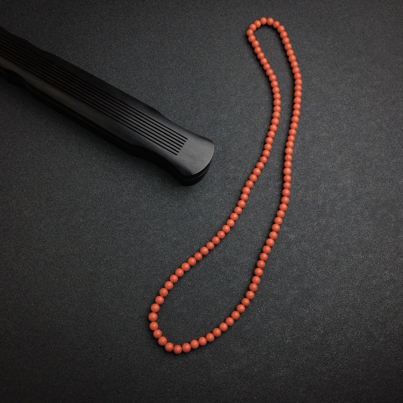 6mm保山天然柿子红南红佛珠-红掌柜