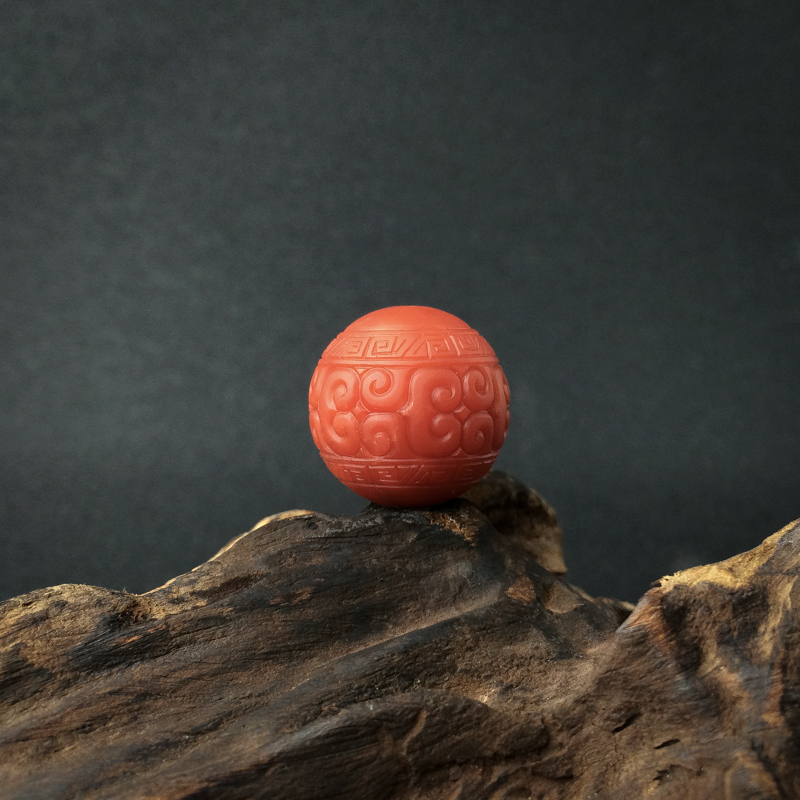 柿子红南红回纹珠 - 红掌柜