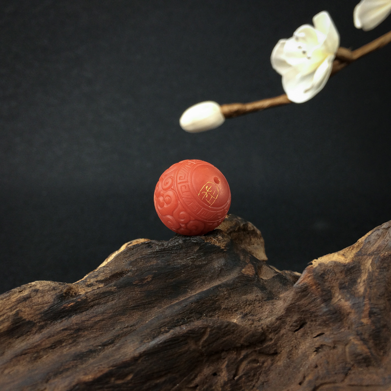 保山南红回纹珠 - 红掌柜