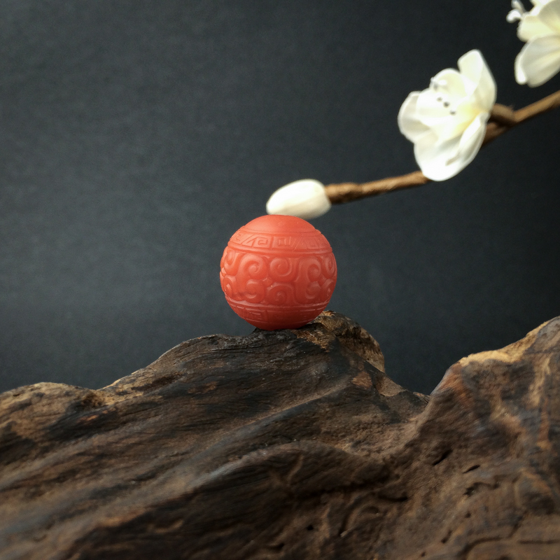 南红回纹珠 - 红掌柜