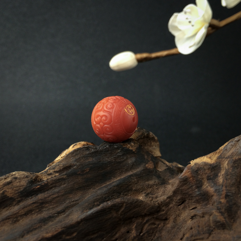 保山南红回纹珠 - 红掌柜