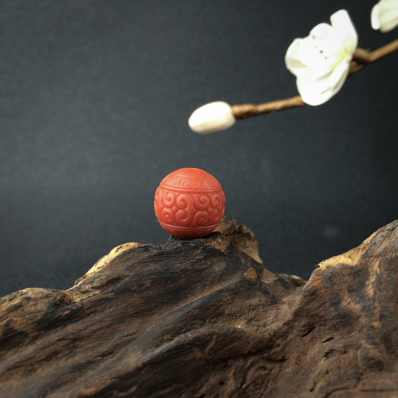 柿子红南红回纹珠 - 红掌柜