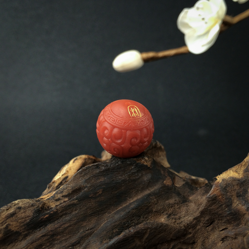 保山南红回纹珠 - 红掌柜