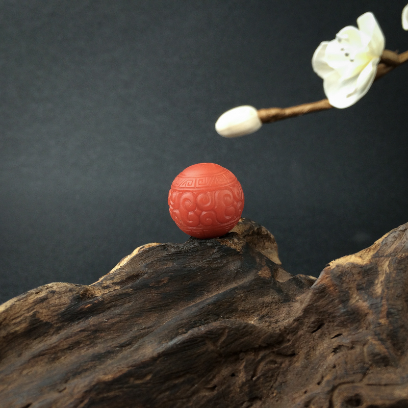 柿子红南红回纹珠 - 红掌柜