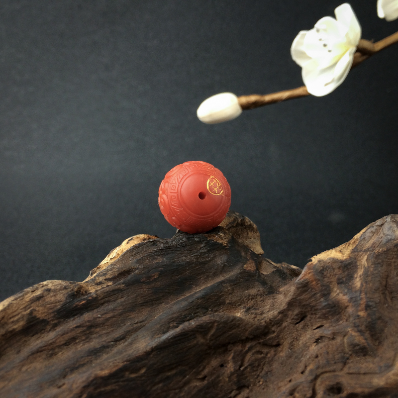 保山南红回纹珠 - 红掌柜