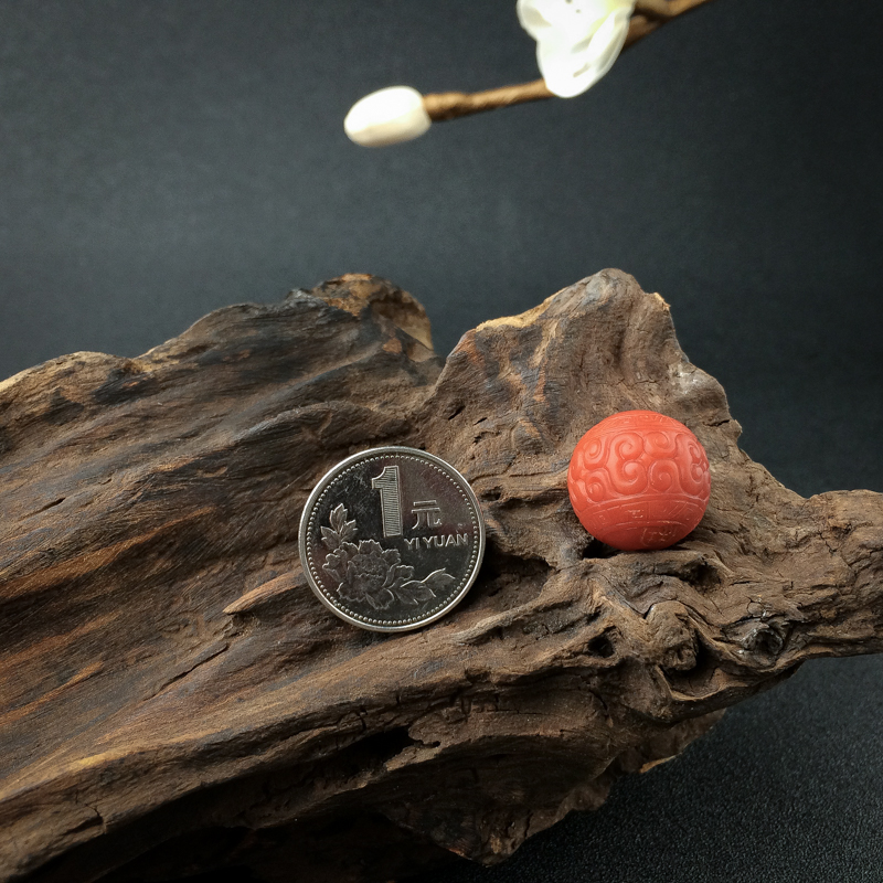天然南红回纹珠 - 红掌柜