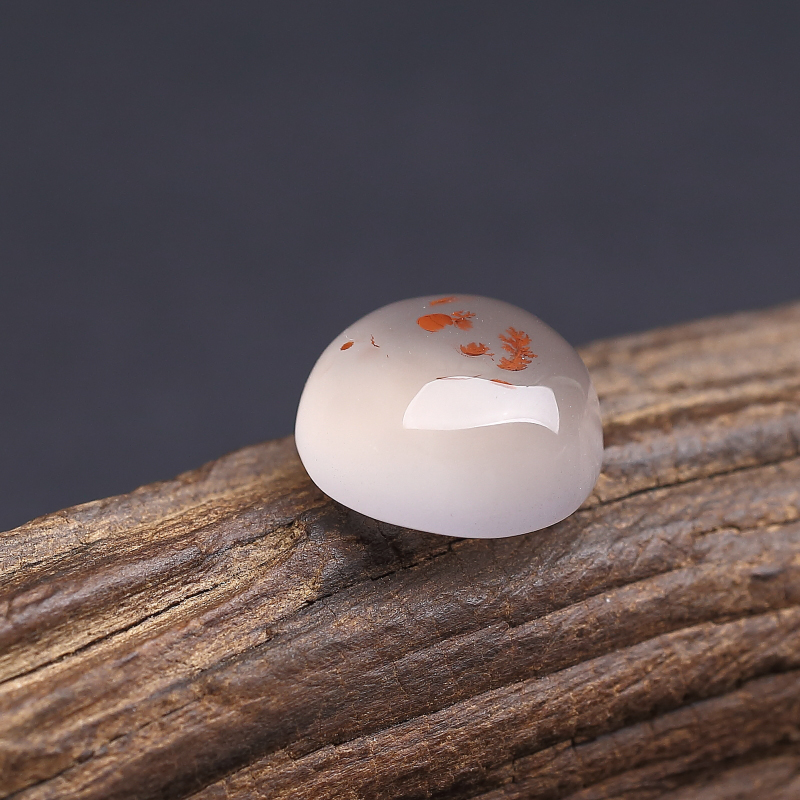 冰飘南红戒面-红掌柜