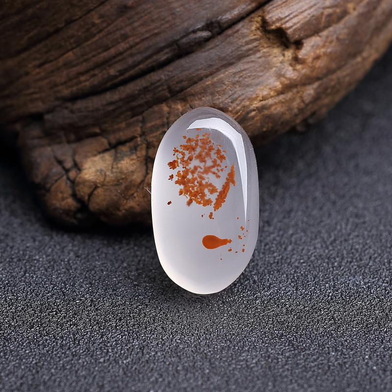 四川天然冰飘南红戒面-红掌柜