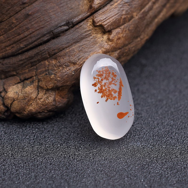 四川冰飘南红戒面-红掌柜