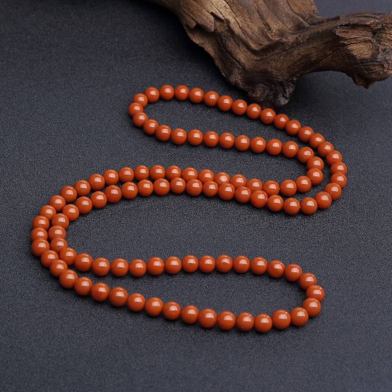 7.5mm南红108佛珠-红掌柜