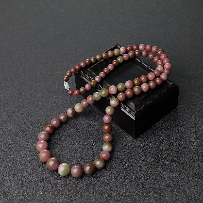 盐源玛瑙塔链-红掌柜