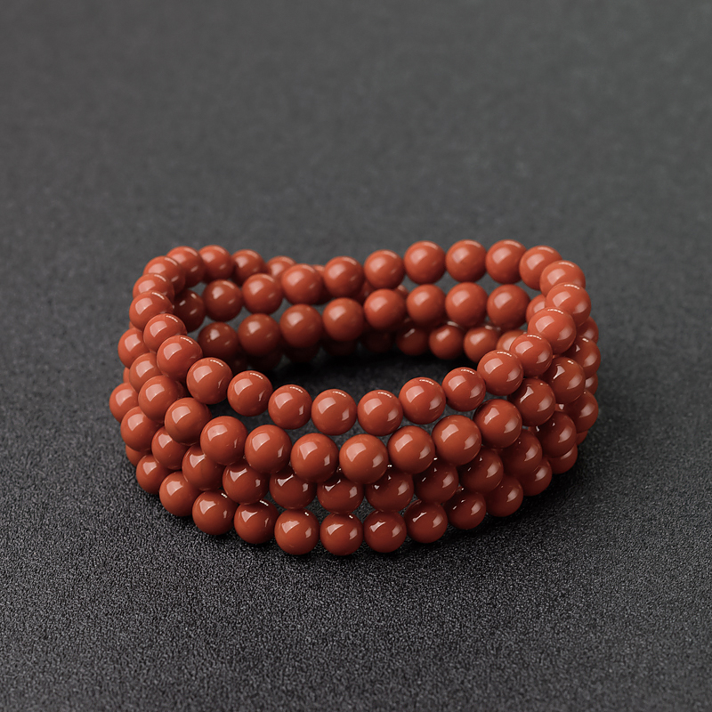 柿子红南红项链-红掌柜