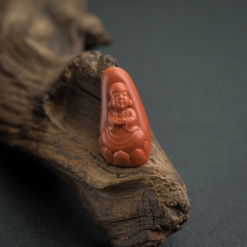 柿子红南红宝宝佛吊坠-红掌柜