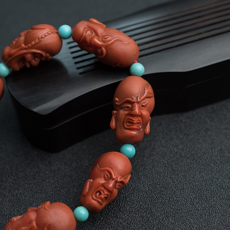 天然南红手串-红掌柜