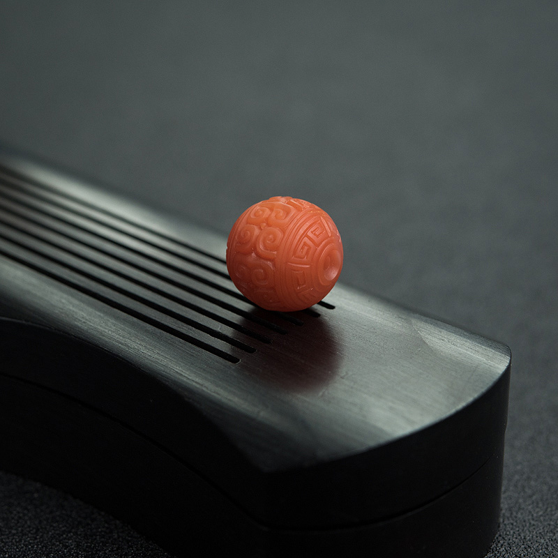 保山南红回纹珠-红掌柜