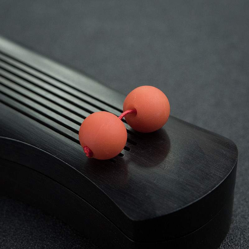 天然柿子红南红苹果珠-红掌柜