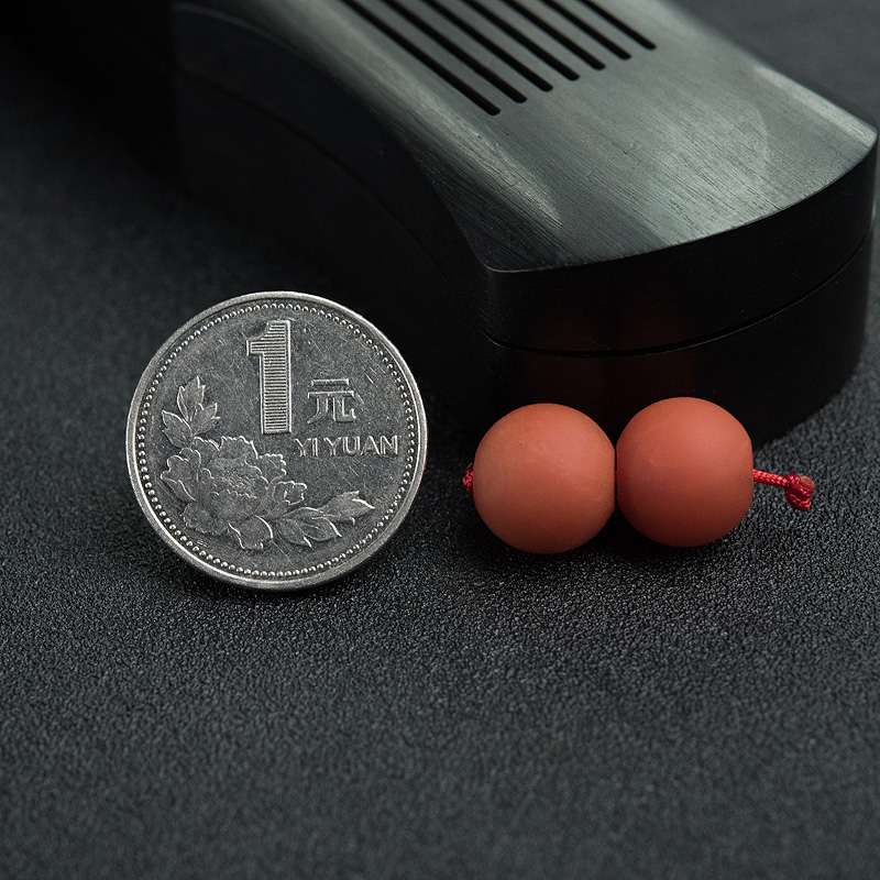 天然南红苹果珠-红掌柜