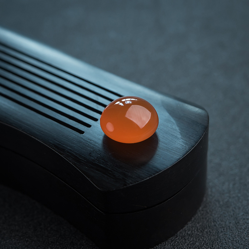 保山天然南红戒面-红掌柜