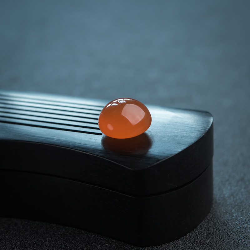 保山南红戒面-红掌柜