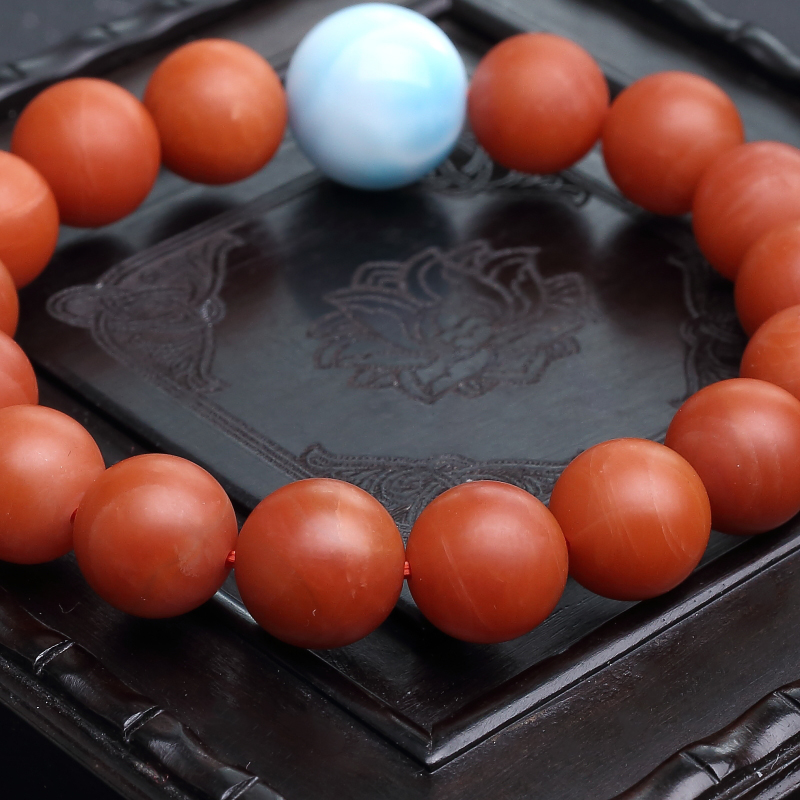 保山柿子红南红项链-红掌柜