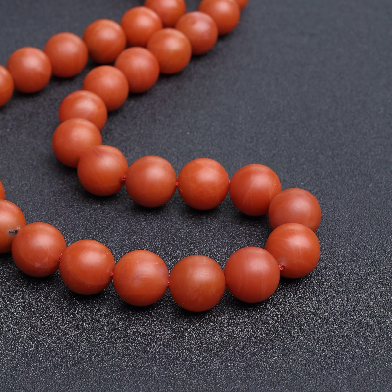 保山柿子红南红项链-红掌柜