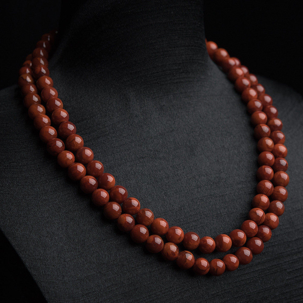 南红108佛珠-红掌柜