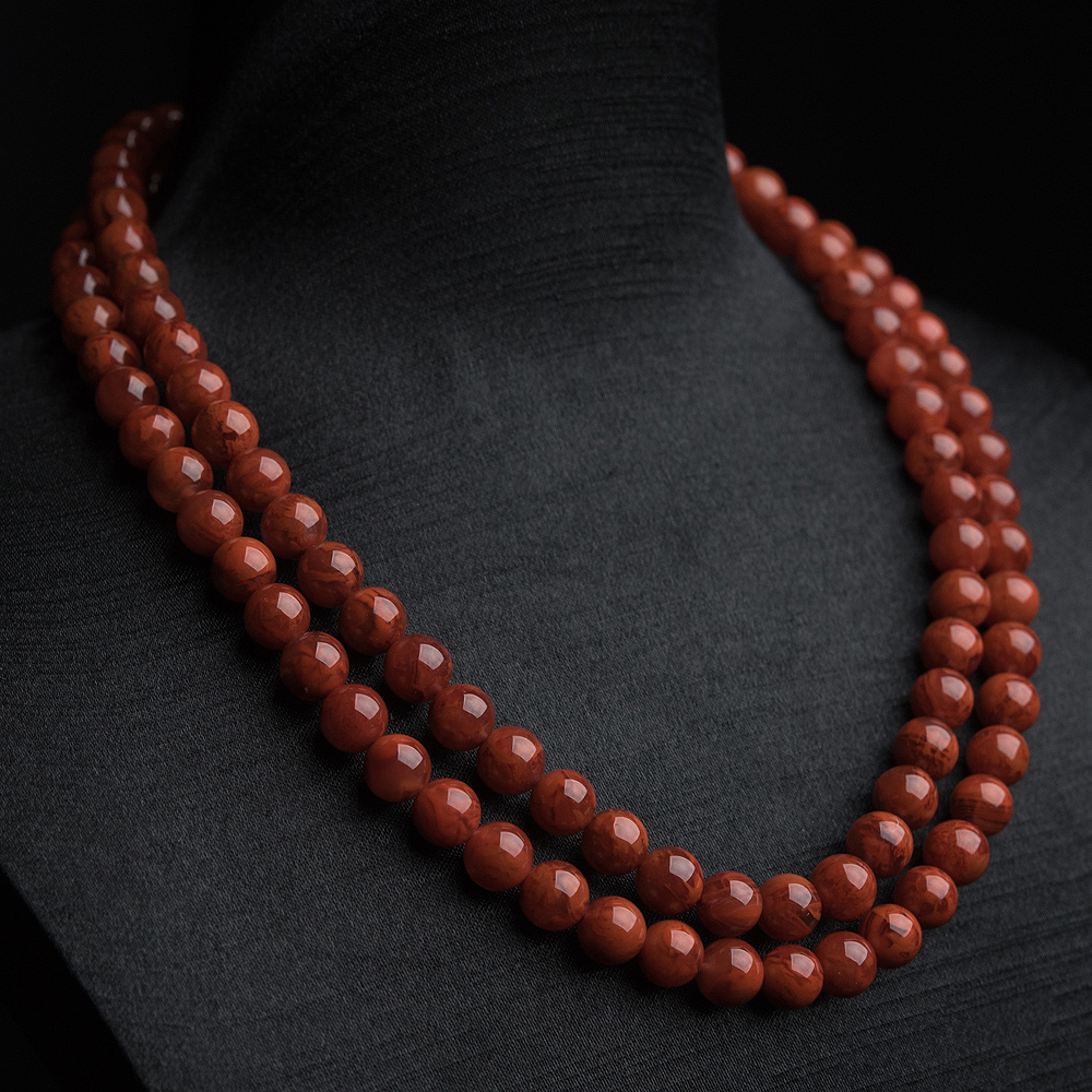 南红108佛珠-红掌柜