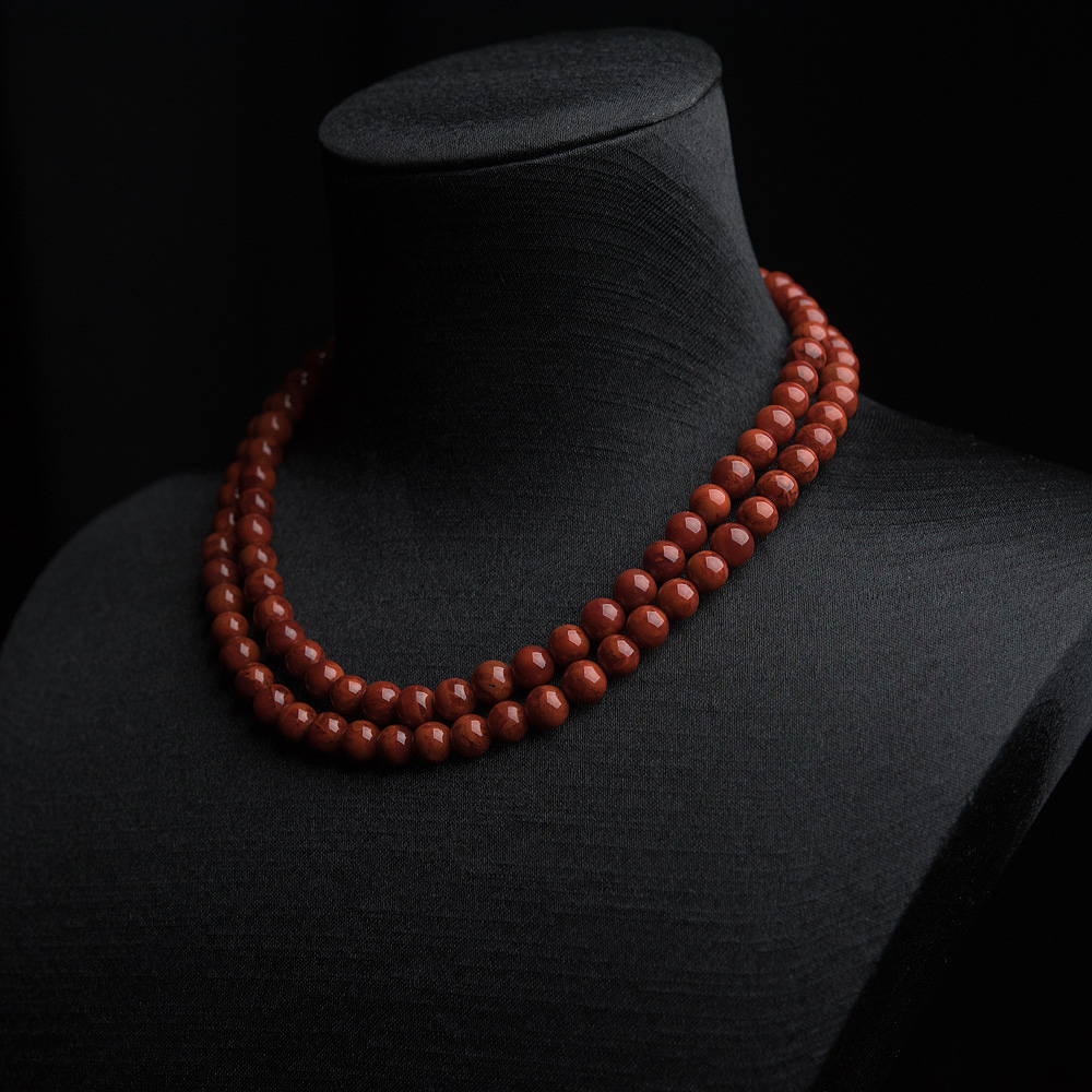火焰纹南红108佛珠-红掌柜