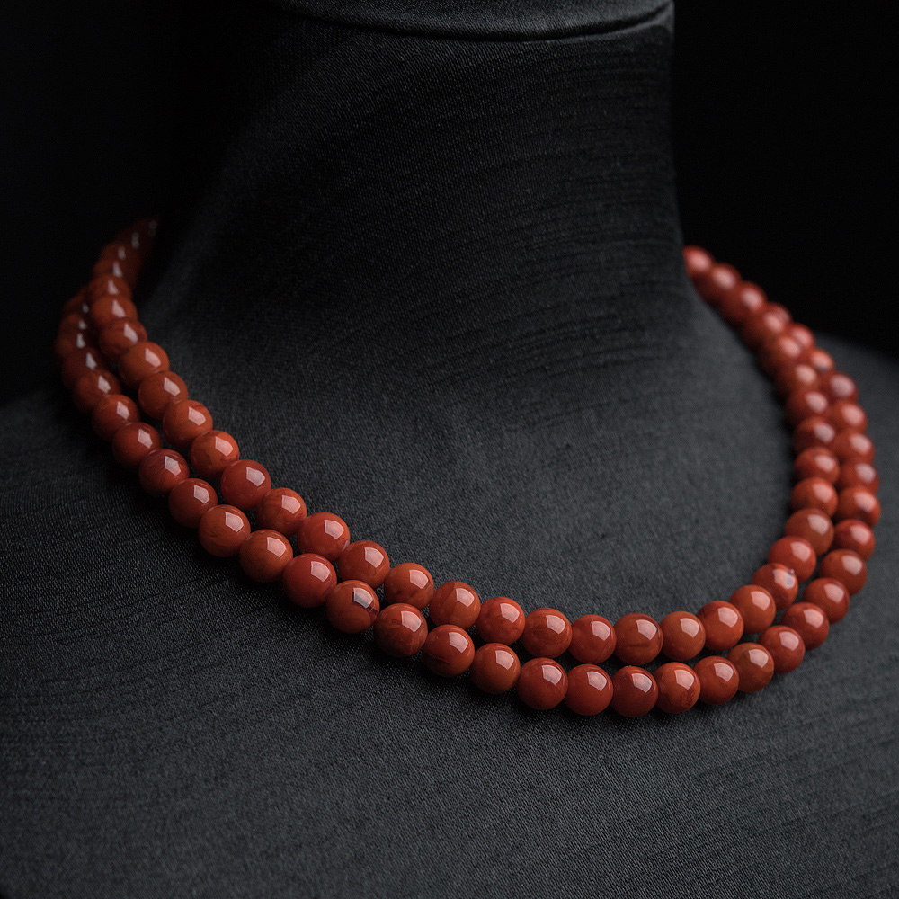 南红108佛珠-红掌柜