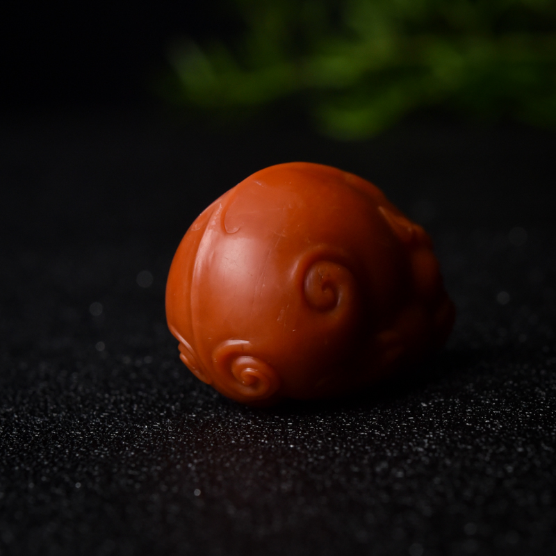 天然南红貔貅吊坠-红掌柜