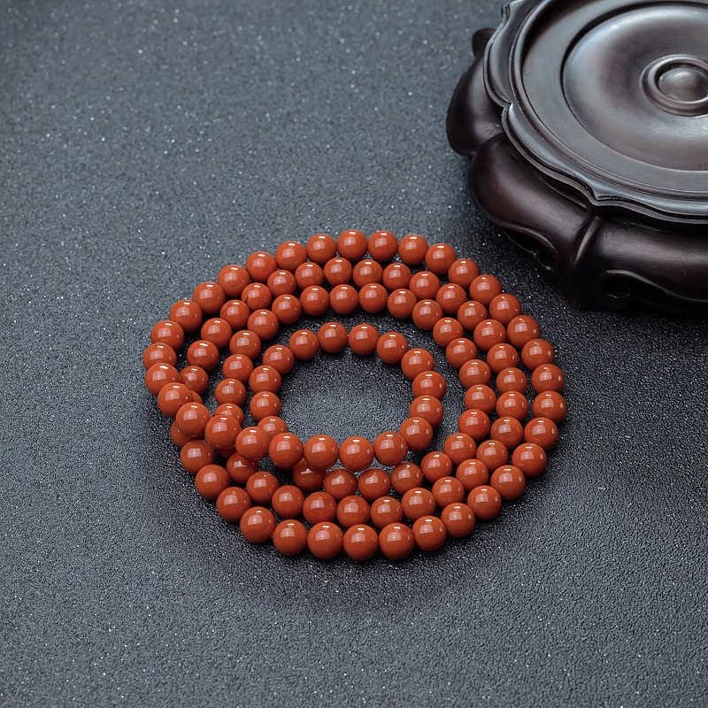 南红108佛珠-红掌柜