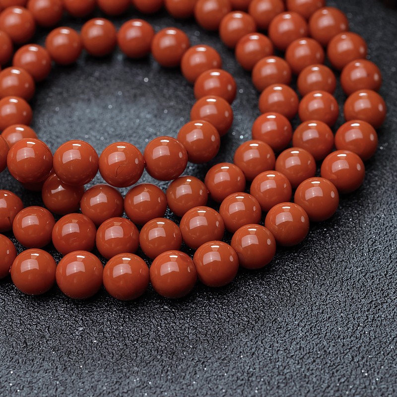 柿子红南红佛珠-红掌柜