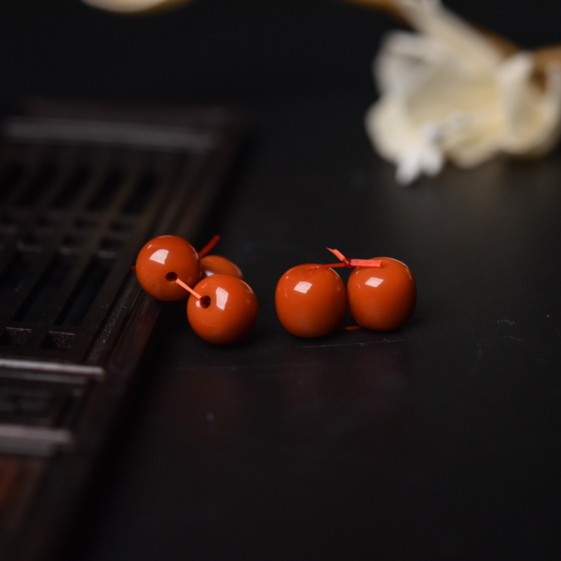 南红苹果珠套装(五件)-红掌柜