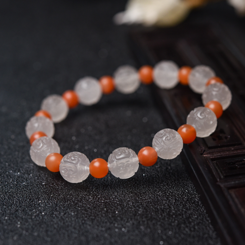 天然南红手串-红掌柜