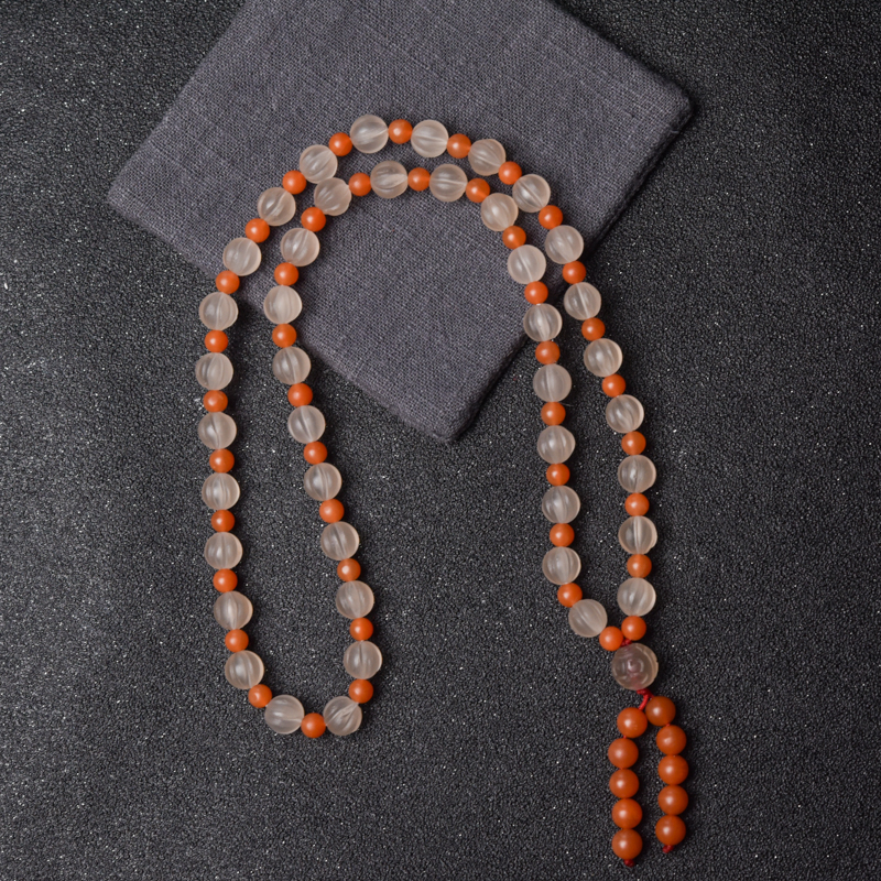 保山南红南瓜珠项链-红掌柜