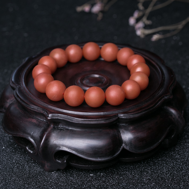 南红单圈手串-红掌柜