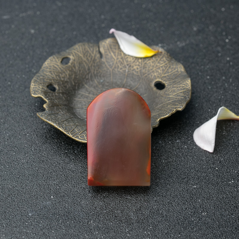 川料天然南红凤朝牡丹吊坠-红掌柜