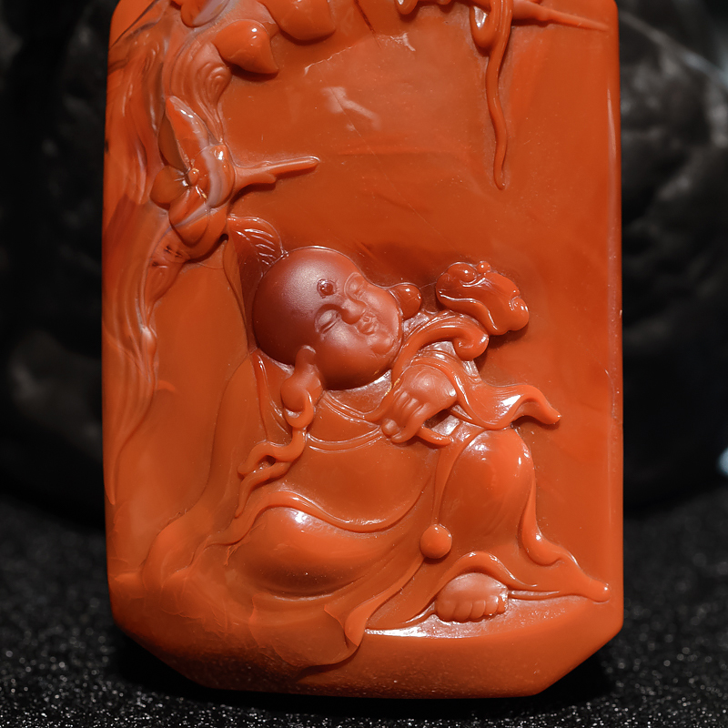 南红童子佛-红掌柜