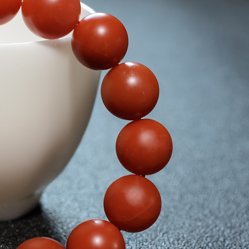 南红单圈手串-红掌柜