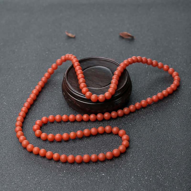 南红108佛珠-红掌柜