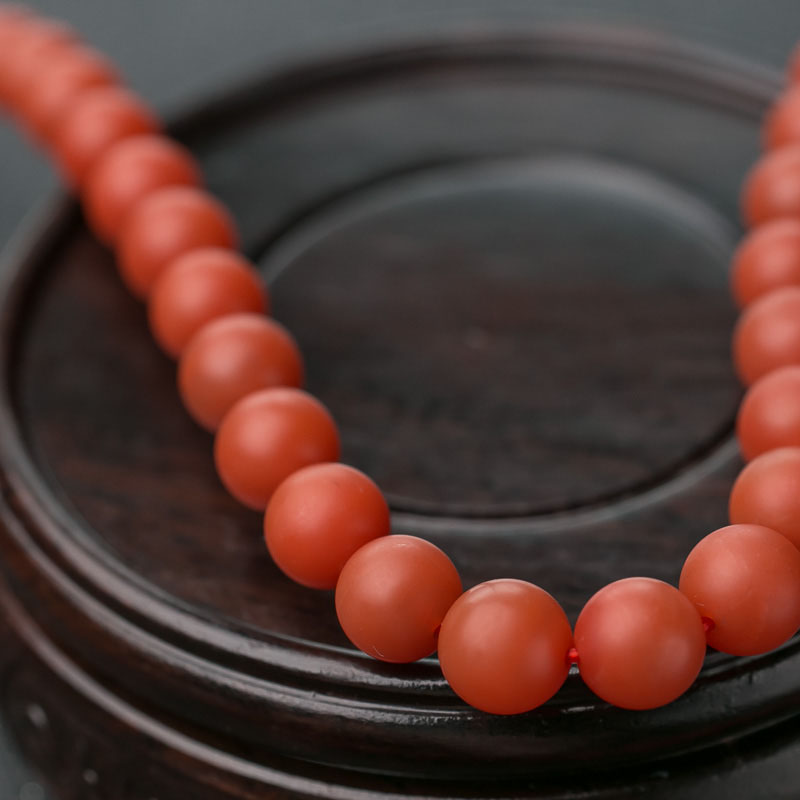 保山南红108佛珠-红掌柜