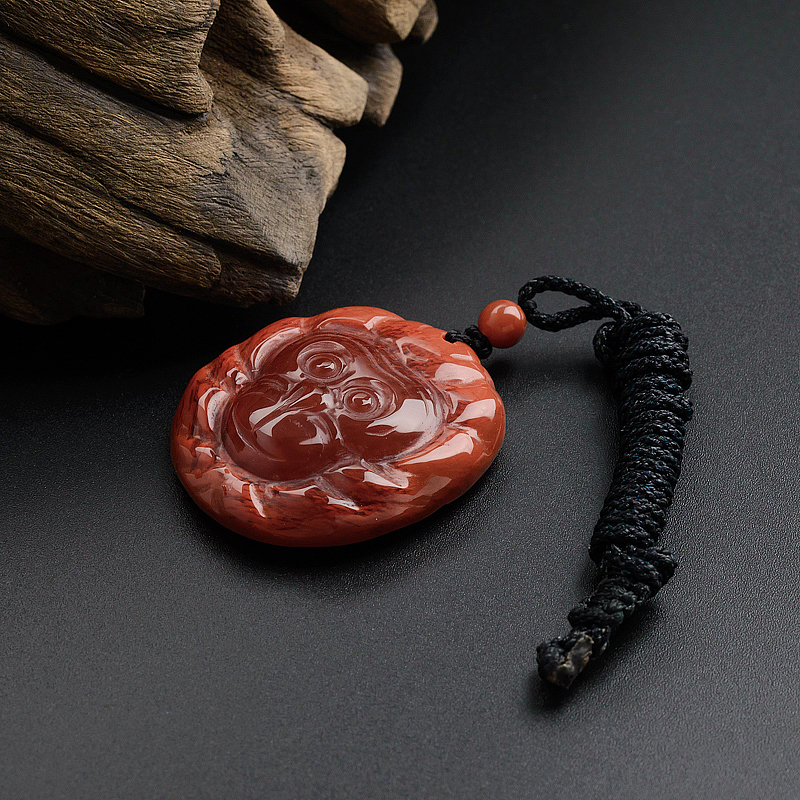 天然南红吊坠-红掌柜