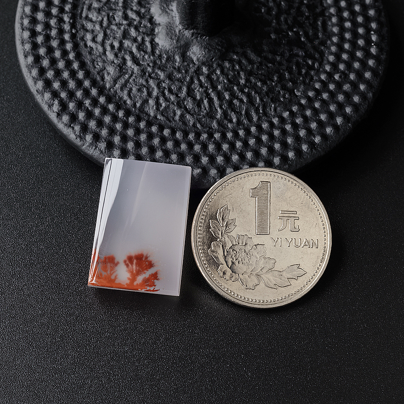 九口南红水草花吊坠-红掌柜