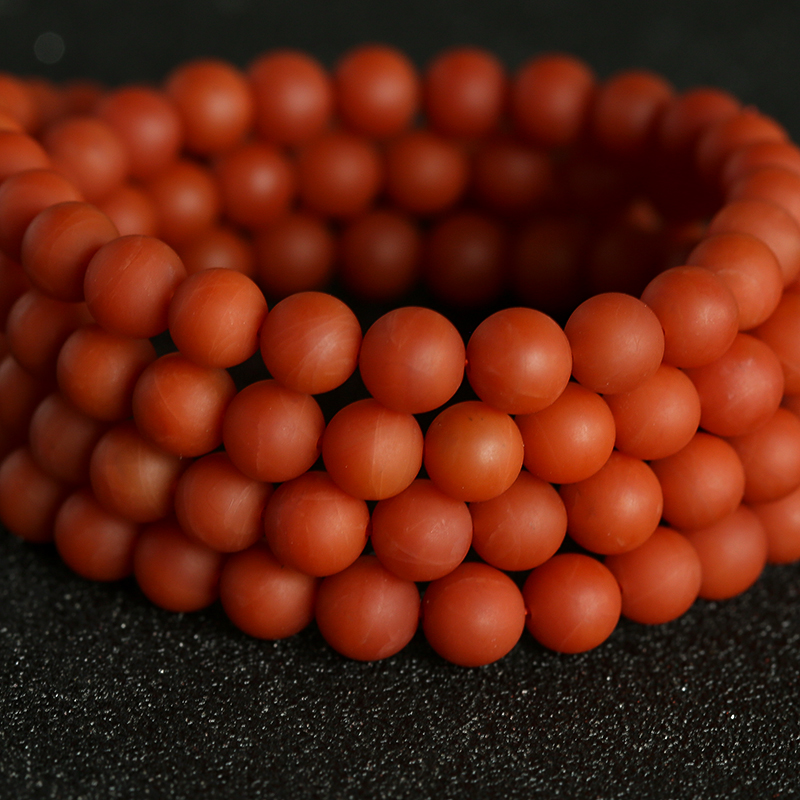 保山南红108颗佛珠手串-红掌柜